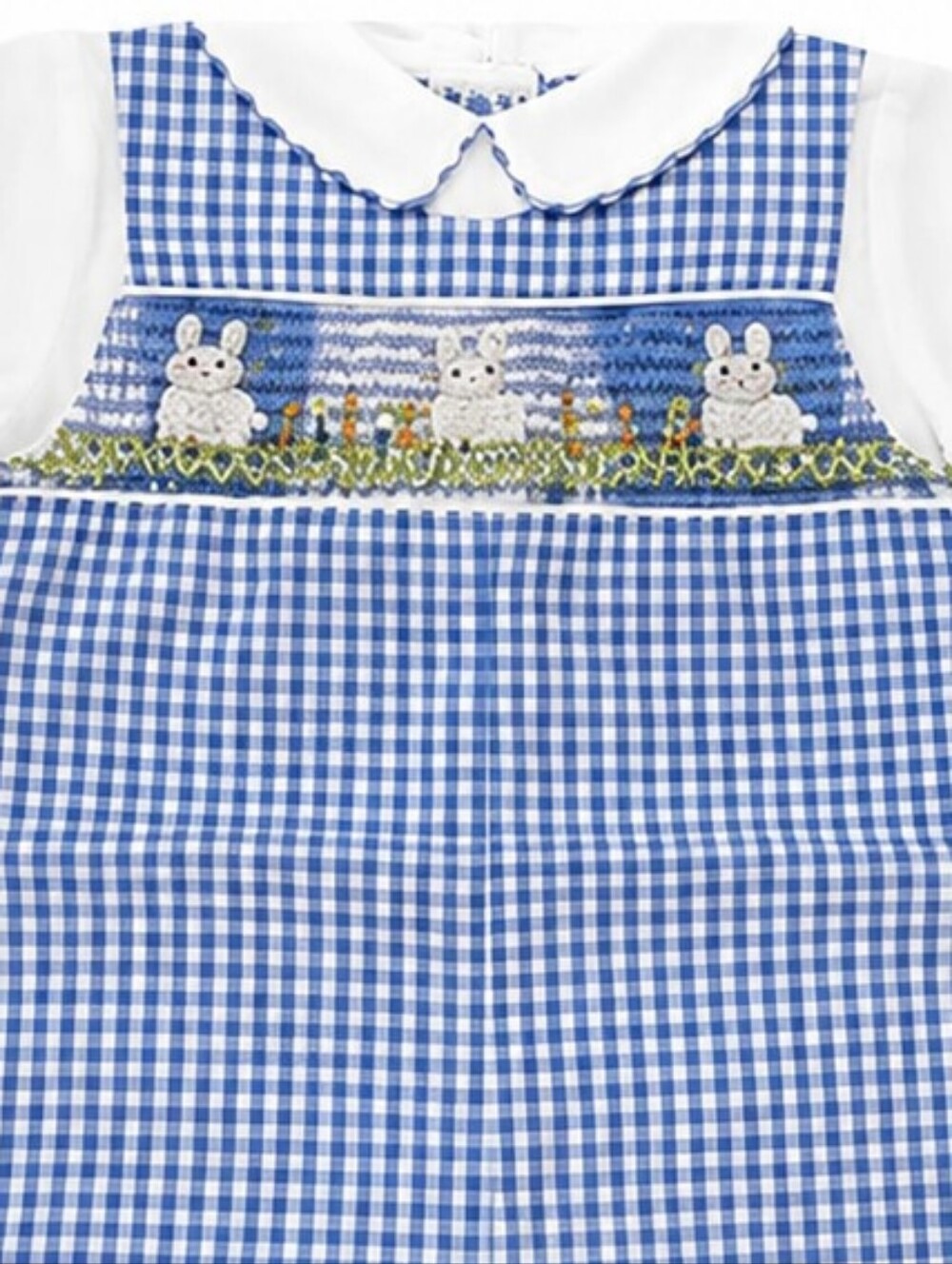 🩵 SMOCKED Bunny & Carrot Boys - Picture 2 of 2